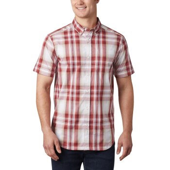 Columbia Muške Košulje - Rapid Rivers II Short Sleeve Crvene | ZNHG-86507